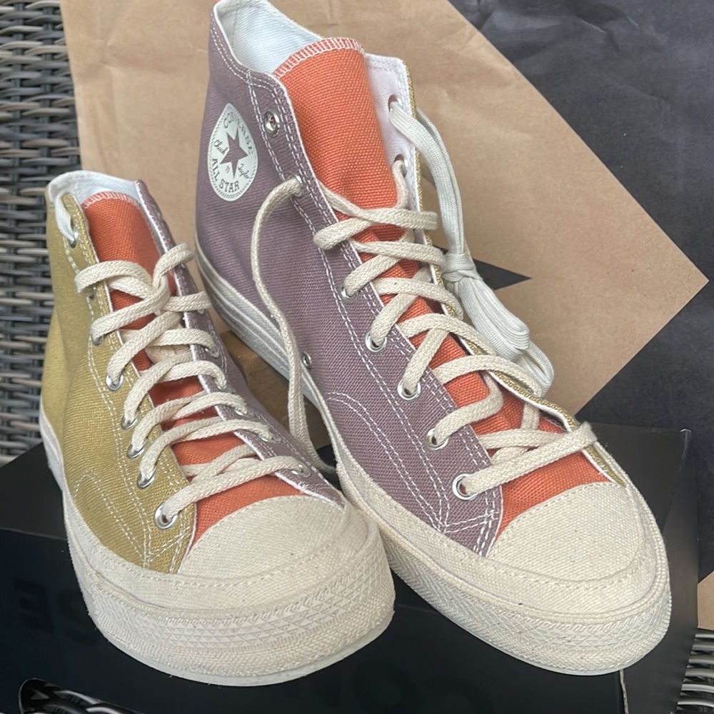Converse Chuck Taylor 70 All Star Hi Prairie Sand/Noble Grey/Egret mens - Picture 6 of 16